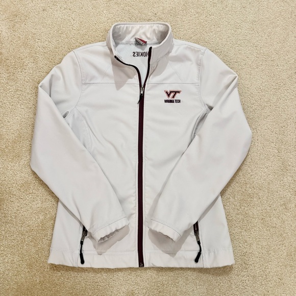 VT Athletics White Zip Jacket - Picture 2 of 11